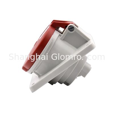 IP44 Waterproof Industrial Concealed Angled Socket 16A 200-250V 32A 380-415V