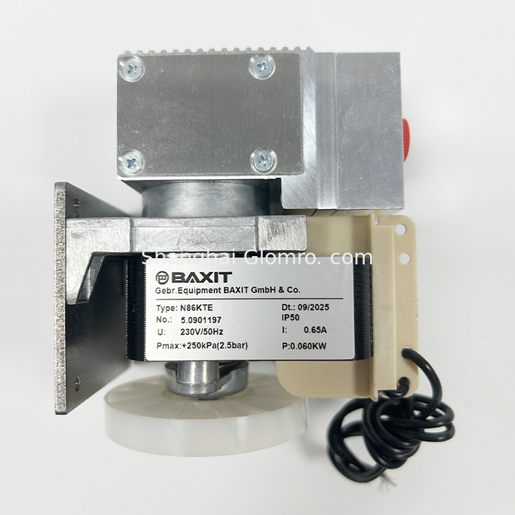 BAXIT N86KTE Sampling Pump - Vacuum Pump - Corrosion-resistant and High-temperature-resistant - Special for Fire Power Plant Flue Gas Monitoring