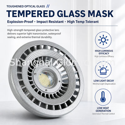 Lampada a prova di esplosione a LED rotonda da 20W a 120W IP66 Fabbricazione industriale di illuminazione resistente alle esplosioni